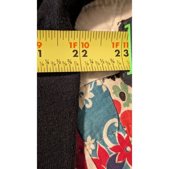 Lands' End Black Closet Staple Button Up Cotton Blend Cardigan Womens Sz L/P - Picture 8 of 10